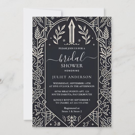 Als Keltische Nordic Fun middeleeuwse Scroll Vrijg Kaart (Voorkant)