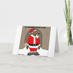Als Kerstman Beer Leuke Kerstcadeau T-shirts Feestdagen Kaart