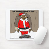 Als Kerstman Beer Leuke Kerstcadeau T-shirts Muismat (Met muis)