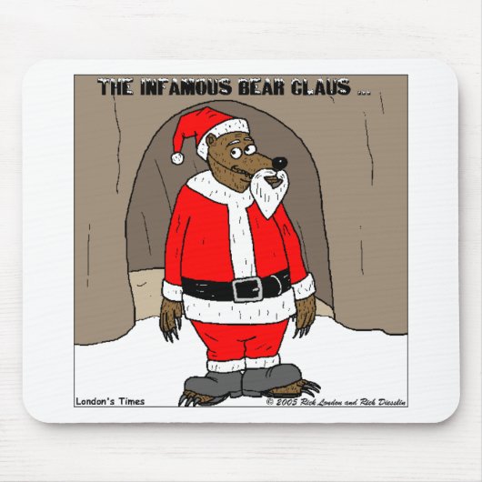 Als Kerstman Beer Leuke Kerstcadeau T-shirts Muismat (Voorkant)