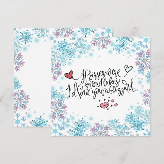 Als Kisses Snowflakes was, zou ik je een blizzard  (Voorkant / Achterkant)