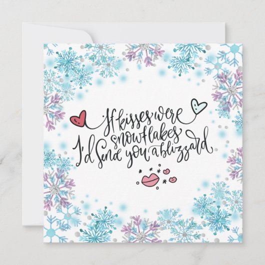 Als Kisses Snowflakes was, zou ik je een blizzard  (Voorkant)