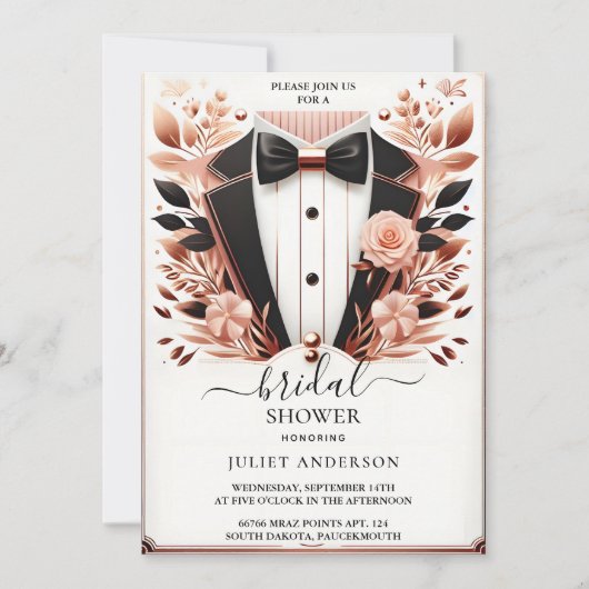 Als kostuum Mannen Tuxedo Bold Zwart Stropdas Vrij Kaart (Voorkant)