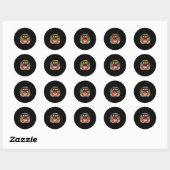 Als Krab Ronde Sticker (Vel)