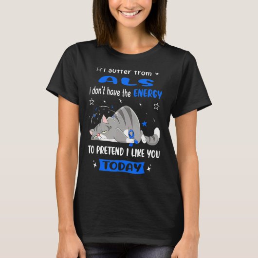 Als krijger heb ik last van ALS T-shirt (Voorkant)