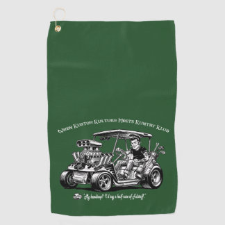 Als Kustom Kulture Kuntry Klub Konventies Ontmoet Golfhanddoek