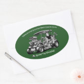 Als Kustom Kulture Kuntry Klub Konventies Ontmoet Ovale Sticker (Envelop)