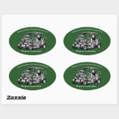 Als Kustom Kulture Kuntry Klub Konventies Ontmoet Ovale Sticker (Vel)
