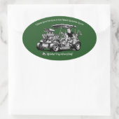 Als Kustom Kulture Kuntry Klub Konventies Ontmoet Ovale Sticker (Tas)