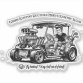 Als Kustom Kulture Kuntry Klub Konventies Ontmoet Sticker (Voorkant)