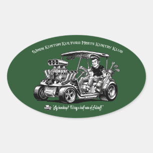 Als Kustom Kulture Kuntry Klub Konventions ontmoet Ovale Sticker
