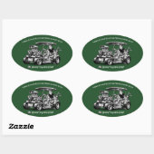 Als Kustom Kulture Kuntry Klub Konventions ontmoet Ovale Sticker (Vel)