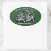 Als Kustom Kulture Kuntry Klub Konventions ontmoet Ovale Sticker (Tas)