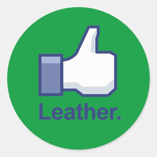 Als leer ronde sticker (Voorkant)