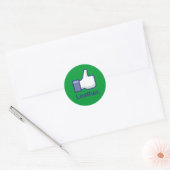 Als leer ronde sticker (Envelop)