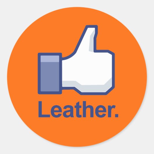 Als leer ronde sticker (Voorkant)
