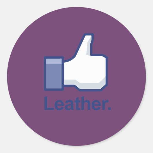 Als Leer Ronde Sticker (Voorkant)