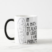 Als leraar Wiskunde heb ik natuurlijk problemen me Magische Mok (Links)