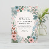 Als leuke wilde moeder om Wood Woodland Baby showe Kaart (Staand voorkant)