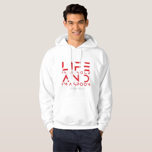 Als LF een soep is, ben ik een lepel Hoodie (Voorkant volledig)