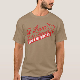 ALS LIEFDE HET ANTWOORD IS vrienden T-shirt