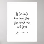 Als Liefde je had kunnen redden | Ref. en gedenken Poster (Voorkant)