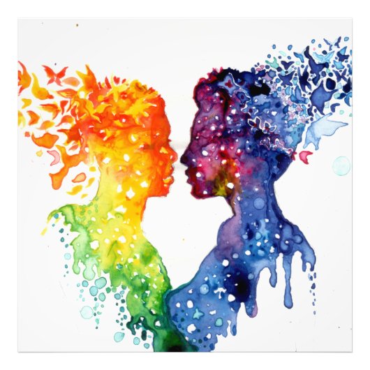 als liefde je slagvlinder geeft foto afdruk (Voorkant)