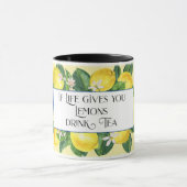 Als live geeft u citroenen kabouters geel blauw mok (Midden)