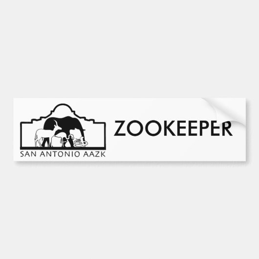 als logo, ZOOKEEPER Bumpersticker (Voorkant)