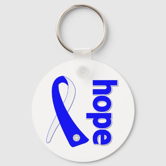 ALS Lou Gehrig Disease HOPE Ribbon Sleutelhanger (Voorkant)