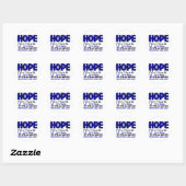 ALS Lou Gehrig's Disease HOPE 1 Ronde Sticker (Vel)