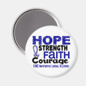 ALS Lou Gehrig's Disease HOPE 3 Magneet (Voorkant / Achterkant)