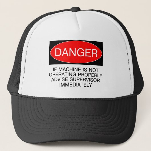 Als machine niet goed werkt... Grappige T-shirt Trucker Pet (Voorkant)