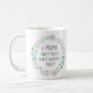 Als mama niet blij is met Floral Wreath Koffiemok
