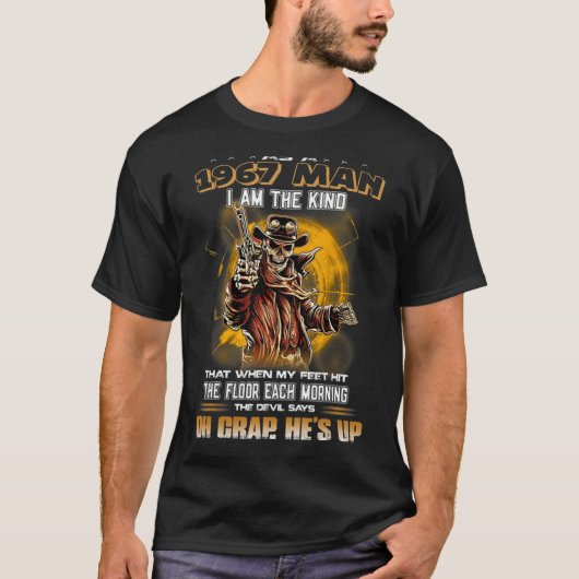 Als Man uit 1967 ben ik zo vriendelijk dat ik dat T-shirt (Voorkant)
