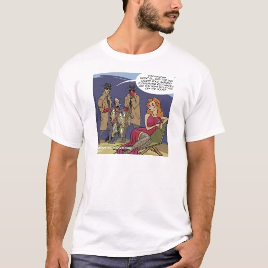 Als Mannen Floppen Grappig T-shirt (Voorkant)