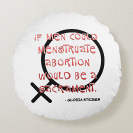 Als Mannen kunnen menstrueren Rond Kussen