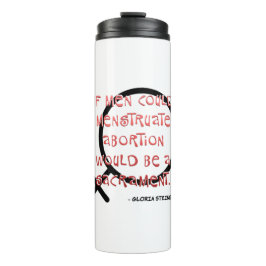 Als Mannen kunnen menstrueren Thermosbeker