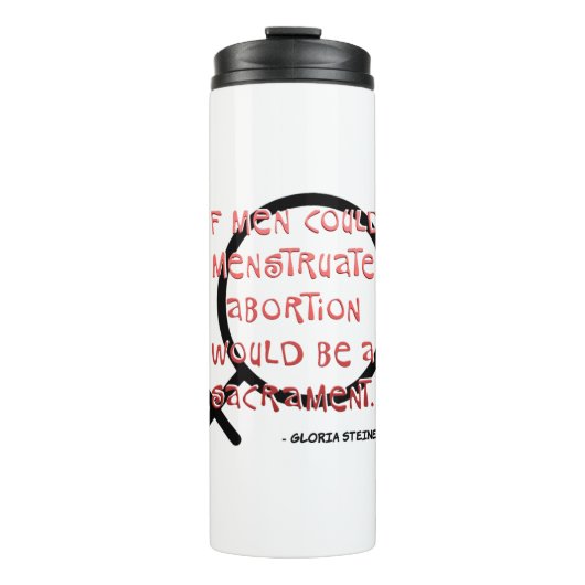 Als Mannen kunnen menstrueren Thermosbeker (Voorkant)