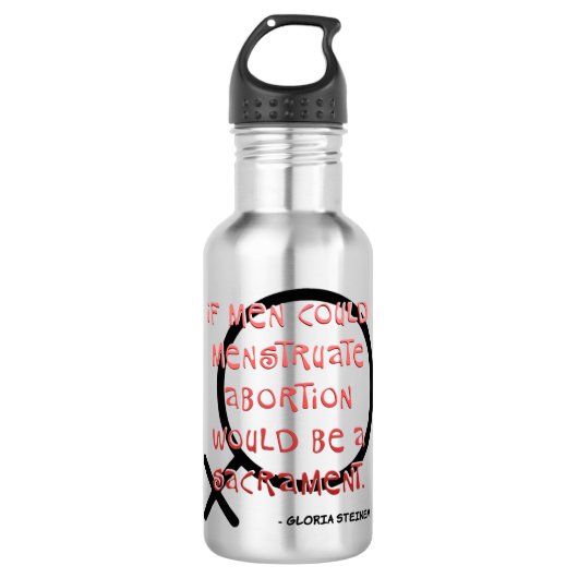 Als Mannen kunnen menstrueren Waterfles (Voorkant)