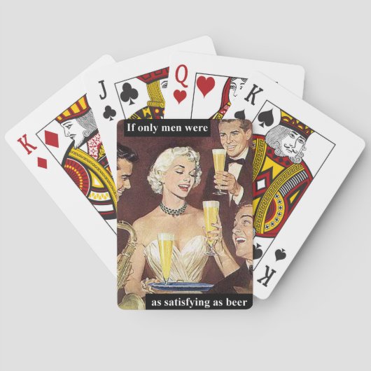 Als mannen maar net zo bevredigend waren als bier pokerkaarten (Achterkant)
