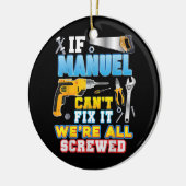 Als Manuel het niet kan oplossen, zijn we allemaal Keramisch Ornament (Links)