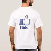 Als Meisjes T-shirt (Achterkant)