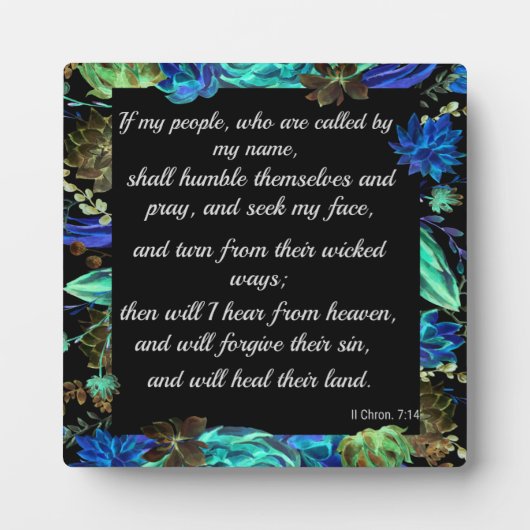 Als mensen die door mijn naam worden genoemd fotoplaat (Voorkant)