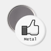 Als metaal magneet (Voorkant / Achterkant)