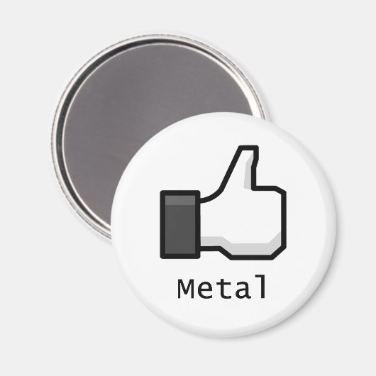 Als metaal magneet (Voorkant / Achterkant)