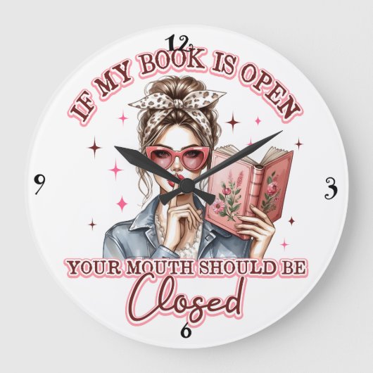 Als mijn boek open is… grote klok (Voorkant)