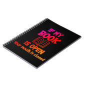 Als mijn boek open is, is uw mond gesloten notitieboek (Linkerzijde)