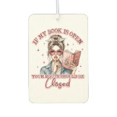 Als mijn boek open is… luchtverfrisser (Voorkant)