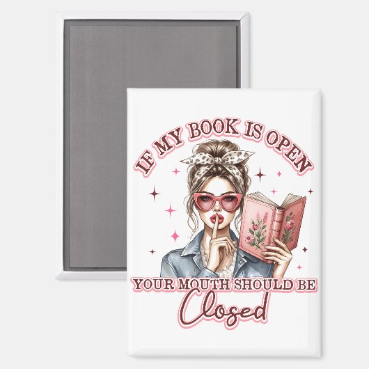 Als mijn boek open is… magneet (Voorkant / Achterkant)